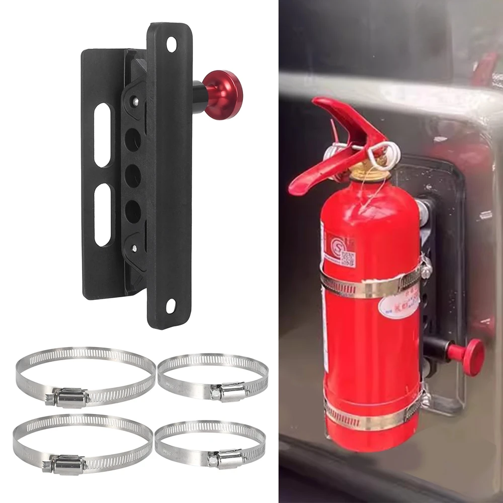 Soporte ajustable para extintor de coche, compatible con Jeep Wrangler Sport/JK/Sahara, accesorios universales para coche