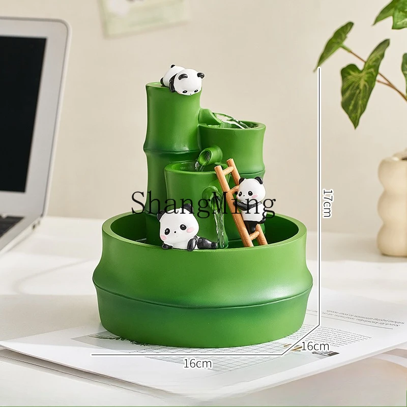 DSA good luck decorations bedroom station entrance cute resin rising water ornament