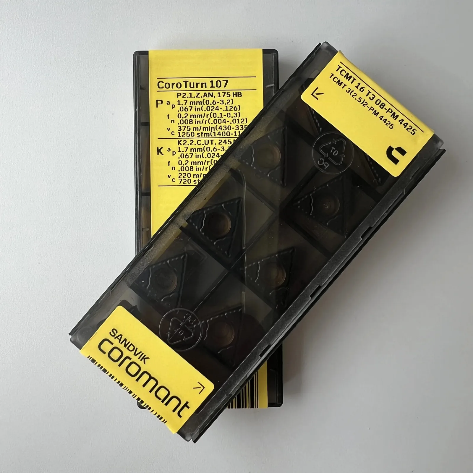 

SANDVIK / TCMT16T308-PM 4425 / Лезвие с ЧПУ из твердого сплава, 10 шт.