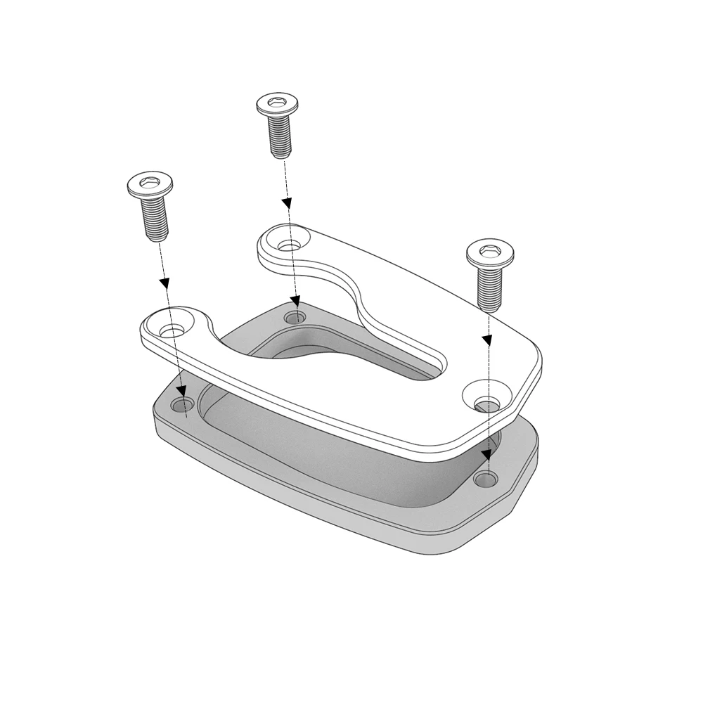 Podpórka boczna powiększona CNC do motocykla Honda XL1000V 2003-2011 2010 2009 XL 1000 V Akcesoria