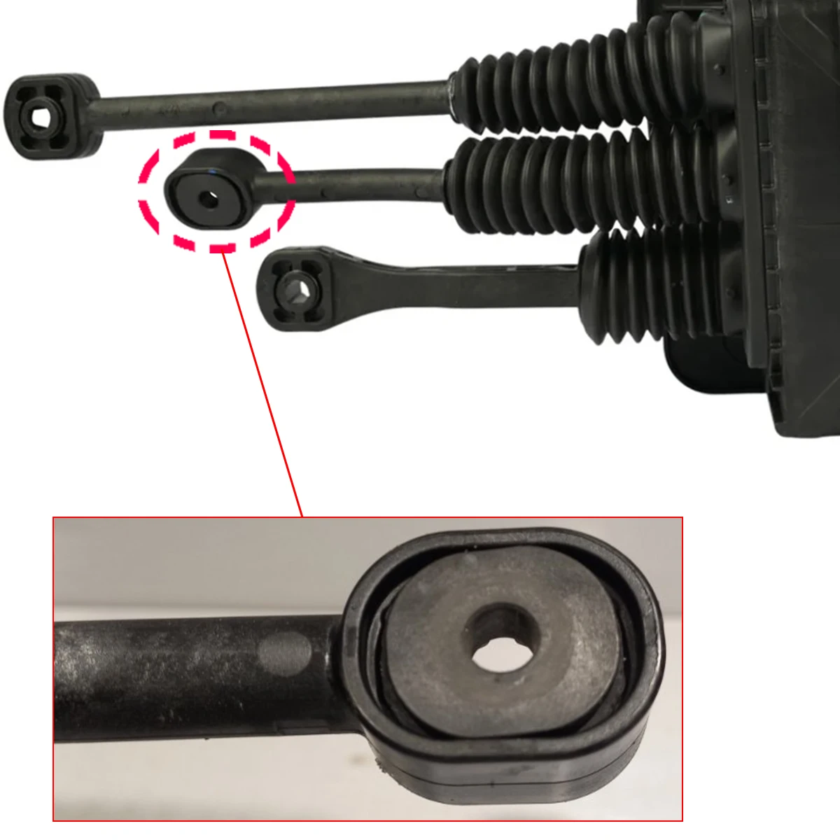 Manual Transmission Gearbox Shift Cable Linkage Control Bushing Gear Lever End Rod Connect Updated Repair For VW Amarok 10-2022
