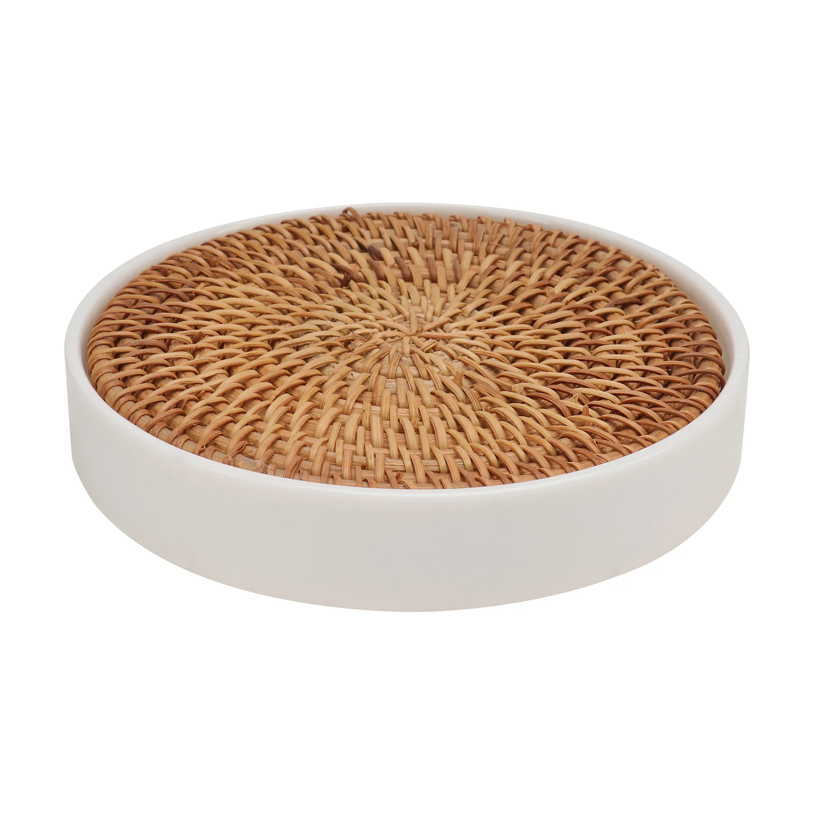 

1Set Teacup Storage Tray Round Serving Tray Home Tableware Tea Set Plate Teapot Holder Reusable Easy Clean Practical