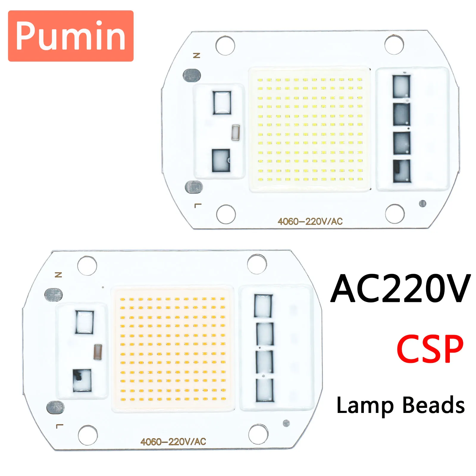 

LED COB CSP Lamp Bead 50W AC 220V LED Module Chip Smart IC No Need Driver DIY Floodlight LED Bulb Spotlight Outdoor Chip Lamp