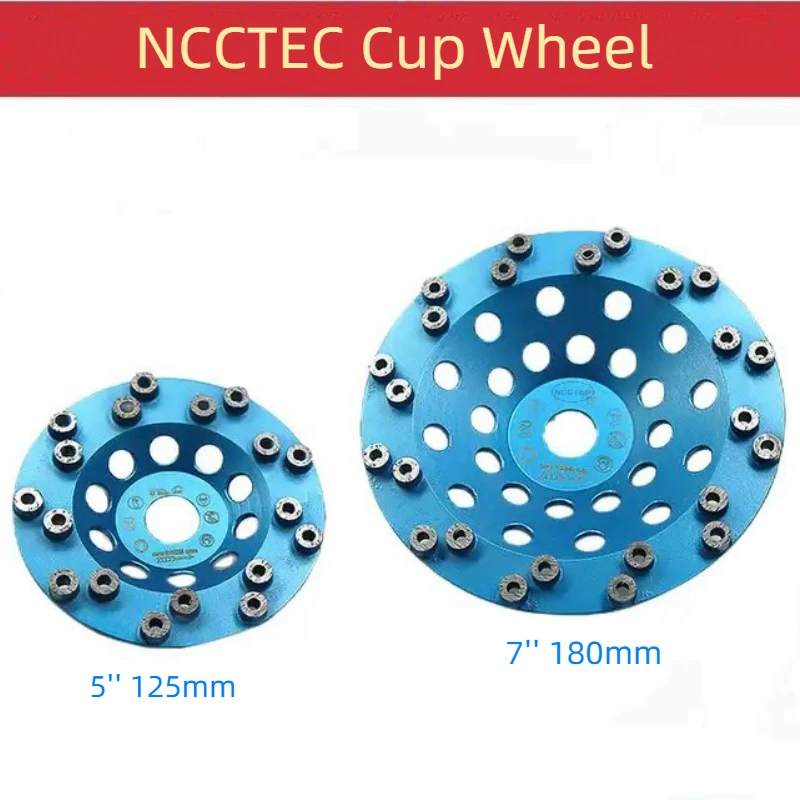 [Ring Tube Segments] 5'' 7'' Diamond Grinding Cup Wheel 125 180mm Concrete Polishing Discs Disks Plate Tool 22.23mm M14 5/8