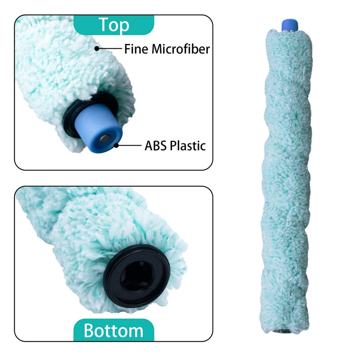 A97g 4 pçs escova de rolo principal macio para shinebot w400 w450 w455 chão lavagem robô escova peças reposição substituição