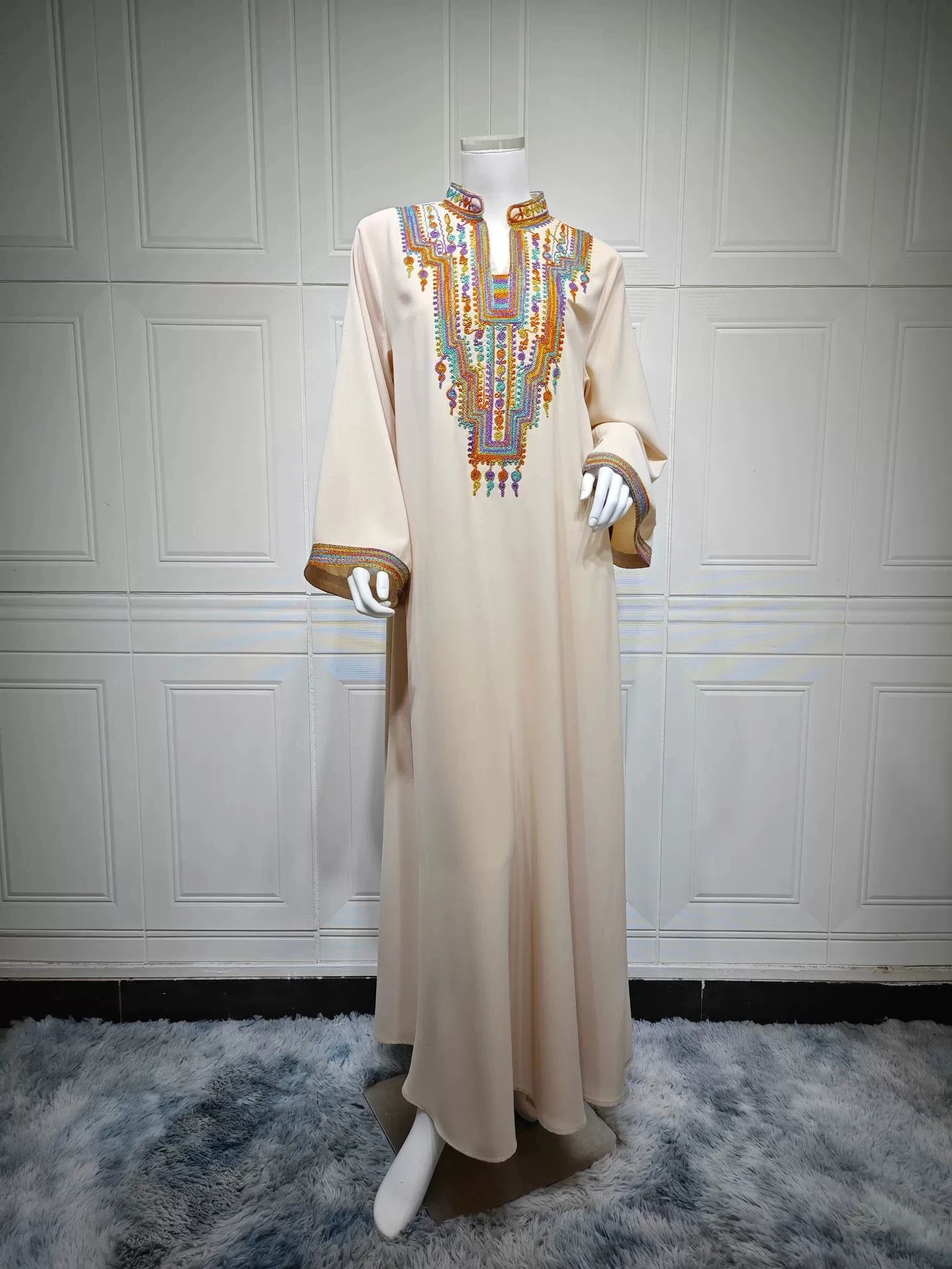 Sukienka arabska z haftem sznurkowym w stylu Bliskiego Wschodu, sukienka Dubaj - GZXX544