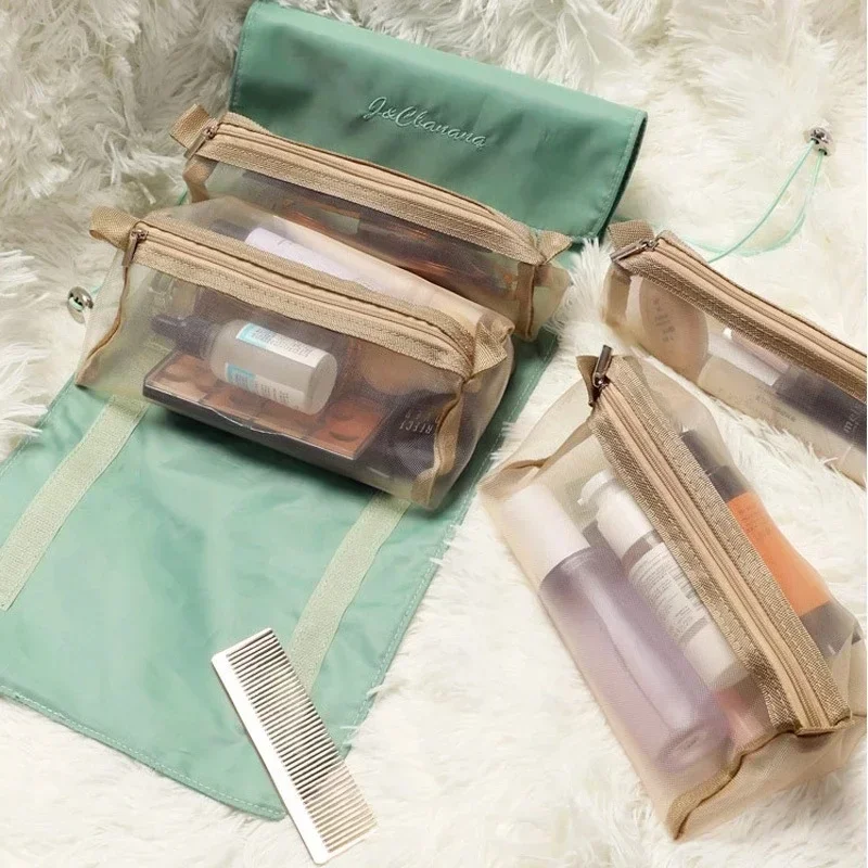 Hanging Storage Bag Makeup Bags Travel CosmeticBag Toiletries Organizer Waterproof Storages Bathroom WashBag Make Up Tool