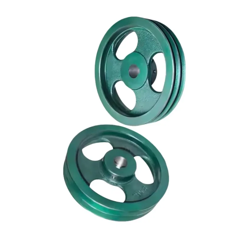 double-groove-hollow-thickened-cast-iron-triangle-belt-drive-pulley-direct-standard-triangle-pulley-reducer-pulley-available