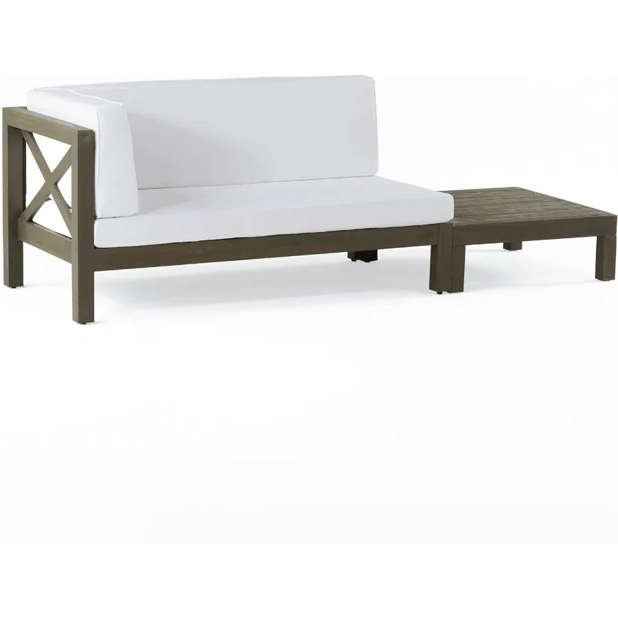 مقعد زاوية BRAVA XBACK مع طاولة قهوة بيضاء #2