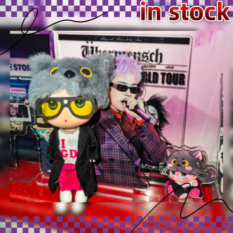 

В наличии G Dragon Surroundings Кукла Концертная кукла-кошка Ручная работа Подарок на день рождения Gd Брелок Подвеска Кукла-кошка для фанатов Подарки