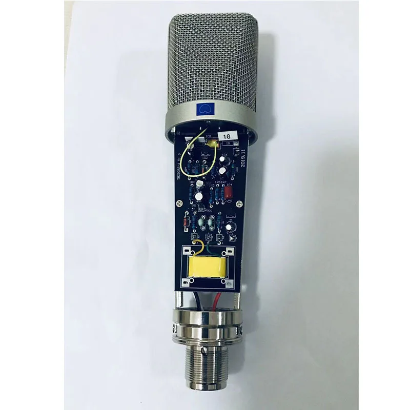 New U87Ai features a large diaphragm 48V condenser microphone sound card for recording live streams on tiktok and Youtube