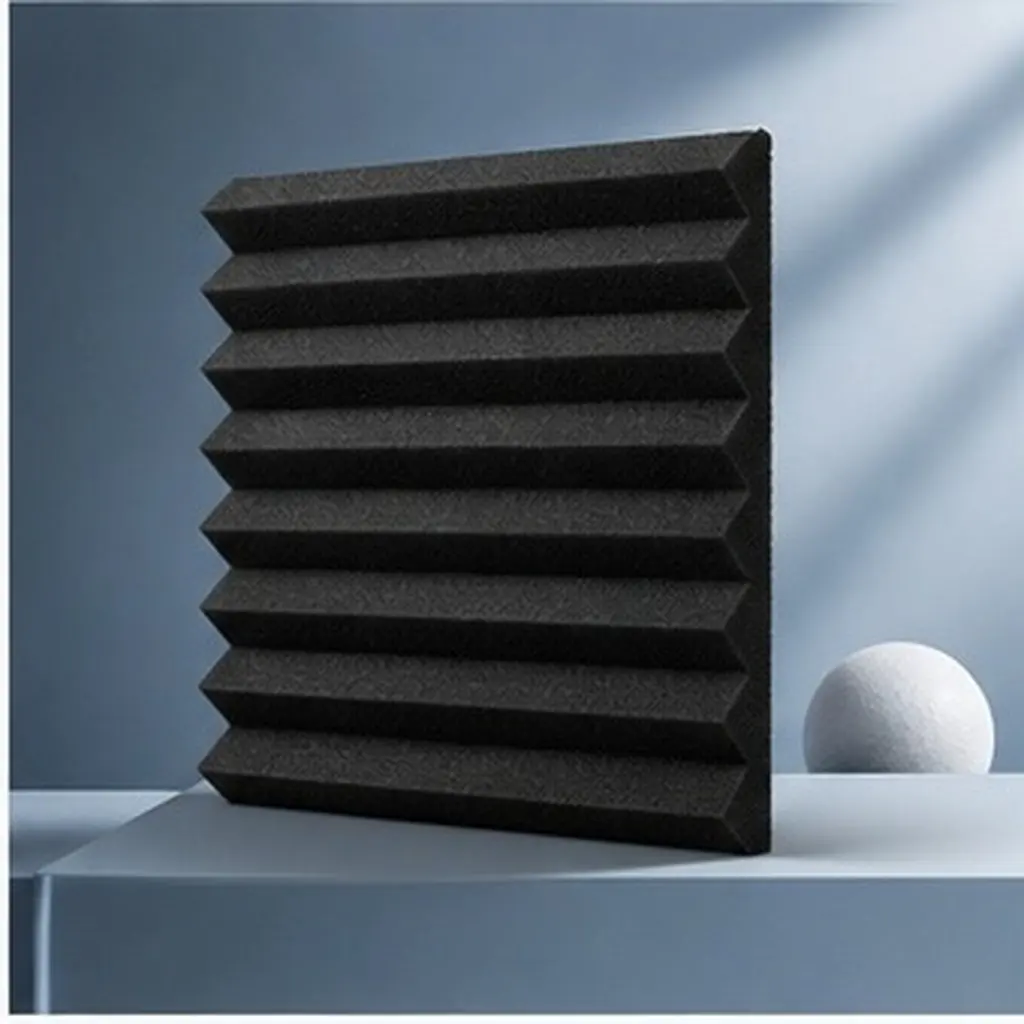 6Pcs Acoustic Sound Proofing Panel High Density Flame Retardant Foam Sound Absorbing Pads for Studio Recording Ktv