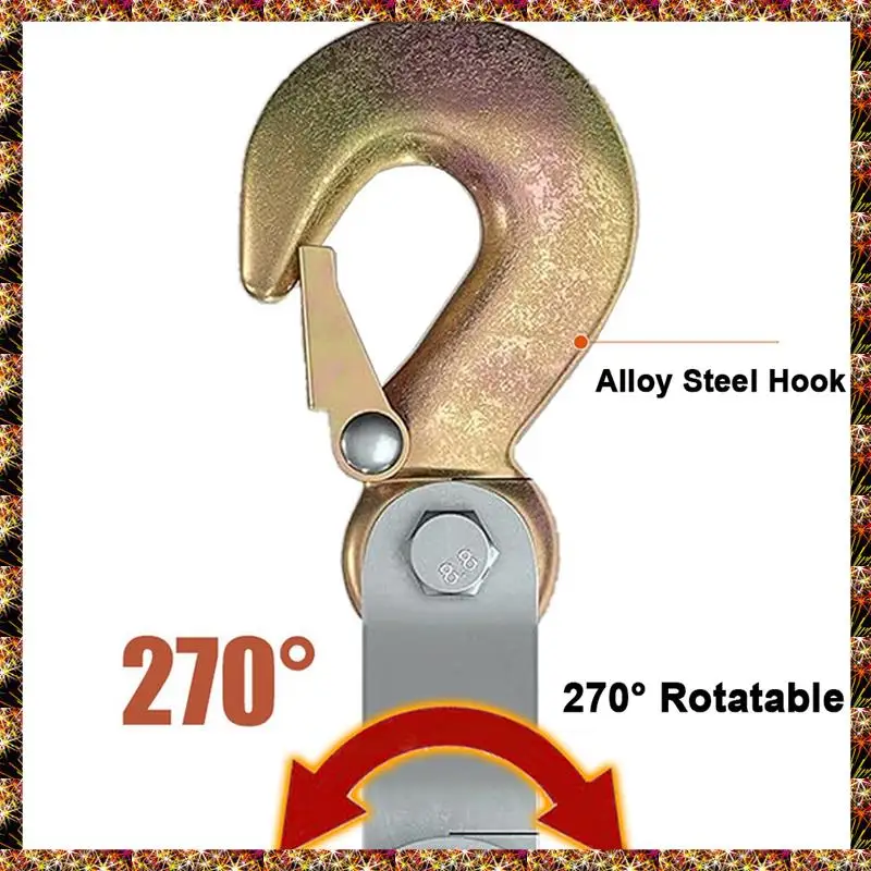 BTCL Block And Tackle Pulley System For Heavy Lifting, 2200 Lbs Breaking Strength, 6:1 Power Ratio Hoist
