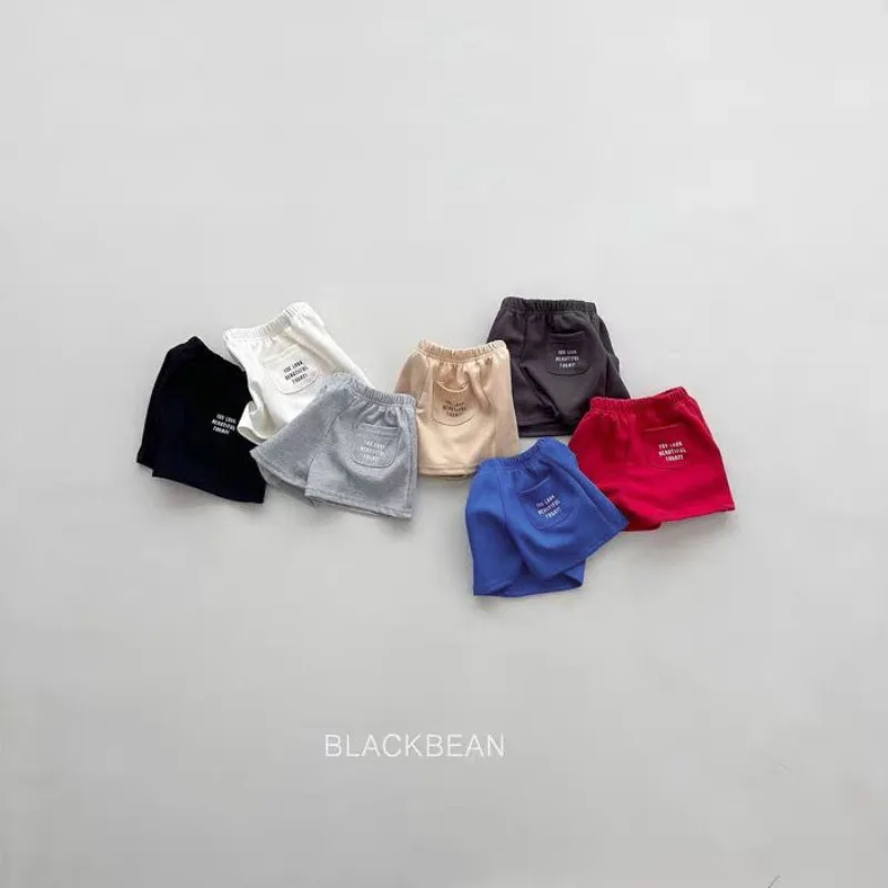 Sommer-Shorts für Mädchen mit dünnem Buchstaben-Print und Taschen, lockere Shorts mit elastischem Bund für Kleinkinder und Babys – Detail 3