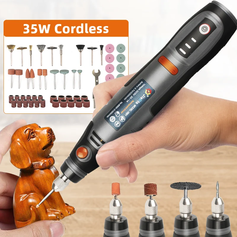 

Rechargeable Cordless Electric Drill Pen USB Mini Rotary Tool for Jewelry Metal Working Handheld Drilling Machine Dremel Tools
