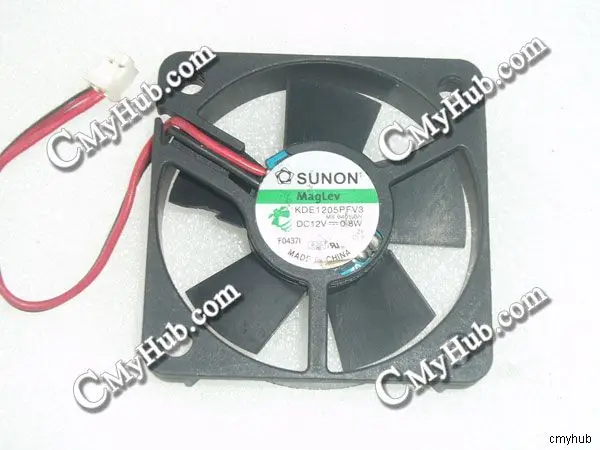 For SUNON KDE1205PFV3 MS.B401.GN DC12V 0.8W 5010 5CM 50mm 50x50x10mm 2pin Cooling Fan KDE1205PFV3 MS.B401.GN