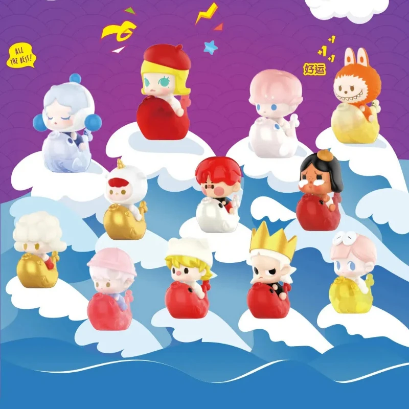 

POP MART, BEAN Pajamas Drag Series слепая коробка, сумка для беспокойства, загадочная коробка, игрушки, милые куклы, настольные украшения, подарочная коллекция