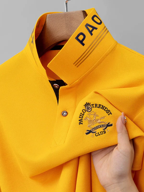 

Long Sve Printed irt Button Collar Flip Casual Wear Polyester Fabric Regular Fit Youth Faion Chinese Brand