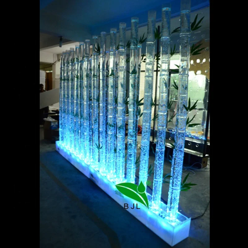 Personalizado, decoración interior del hogar, LED acrílico, agua, burbujas, fuentes, pared