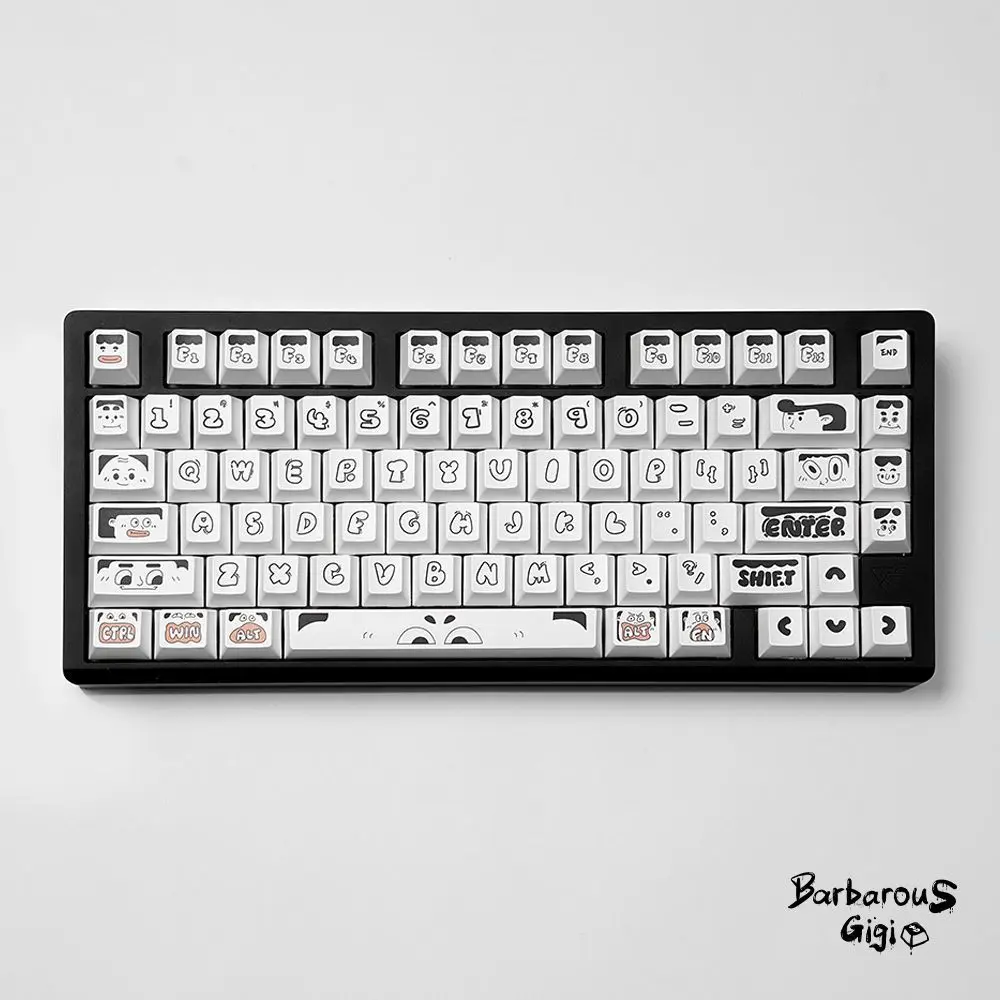 Stylist Themed Original Cute Keycaps Made of PBT Material Heat Sublimated Original Factory High Mechanical Keyboard Keycaps