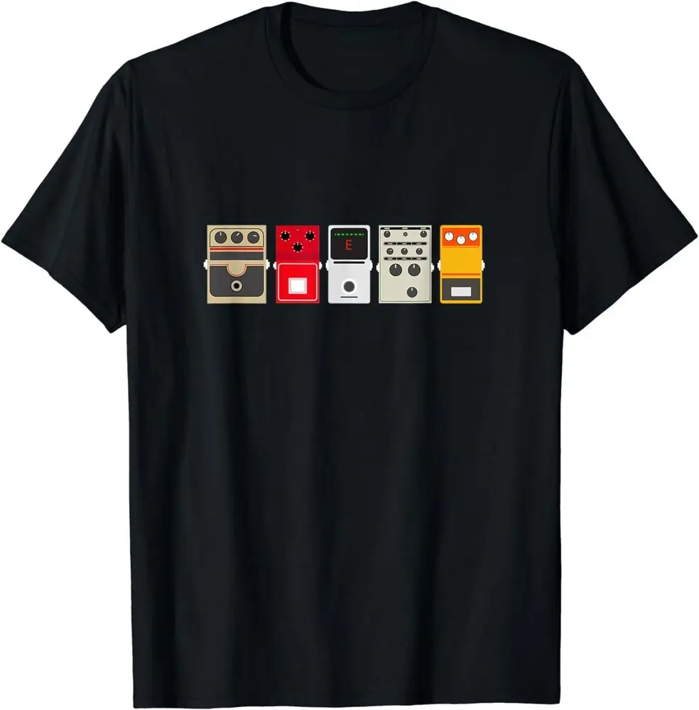 Guitar Effects Pedal Stomp Box T-Shirt Unisex T-shirts Cotton Luxury Brand Vintage Oversized