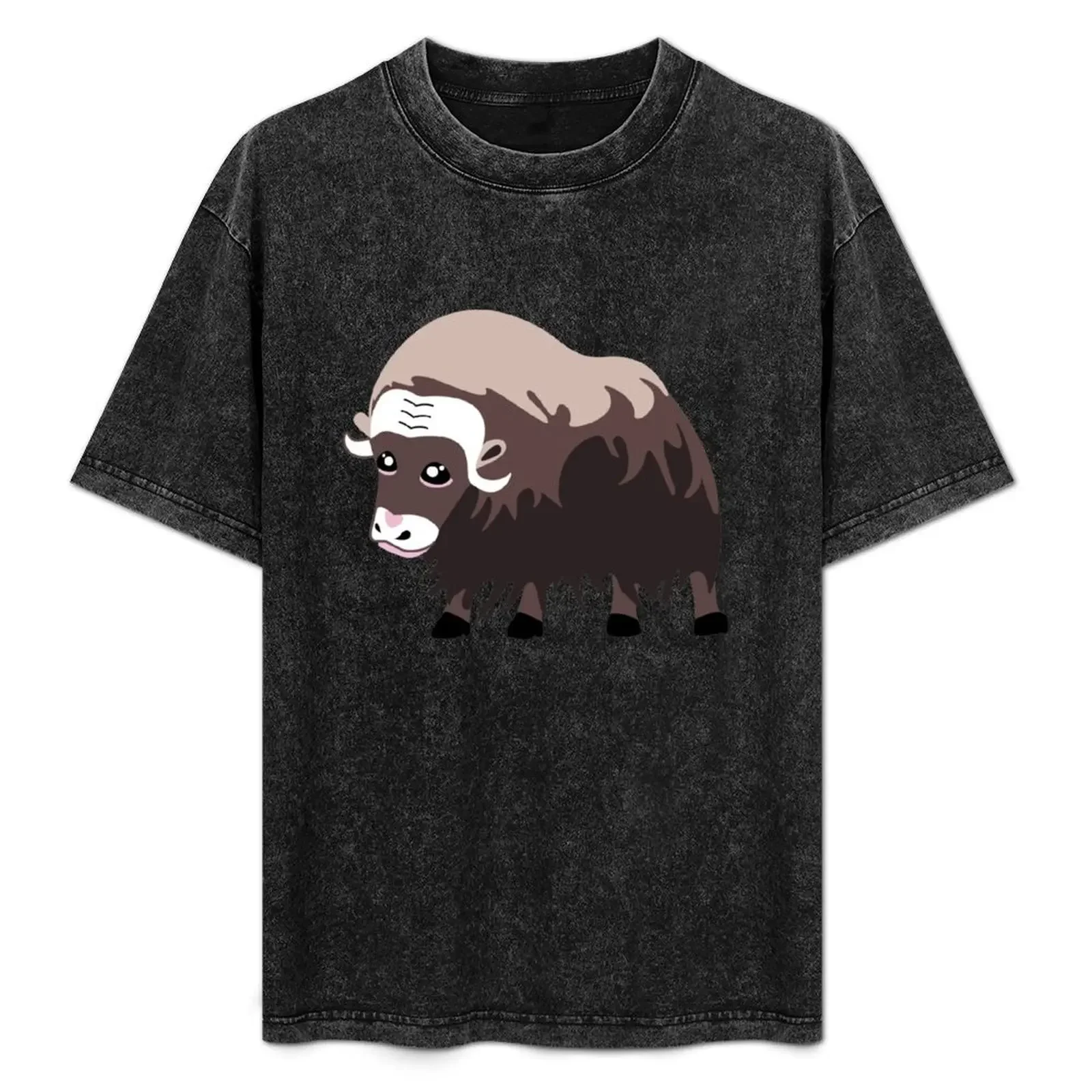 

Muskox, musk ox and musk-ox, northpole wild animals T-Shirt shirts graphic tees man clothes Aesthetic clothing clothing for men