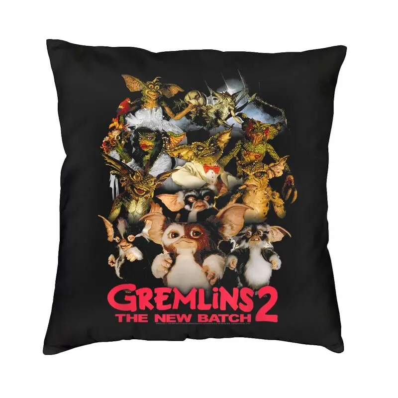 Gremlins 2 Goon Crew Cushion Covers Gizmo Mogwai Soft Cute Pillow Cases Decoration Salon