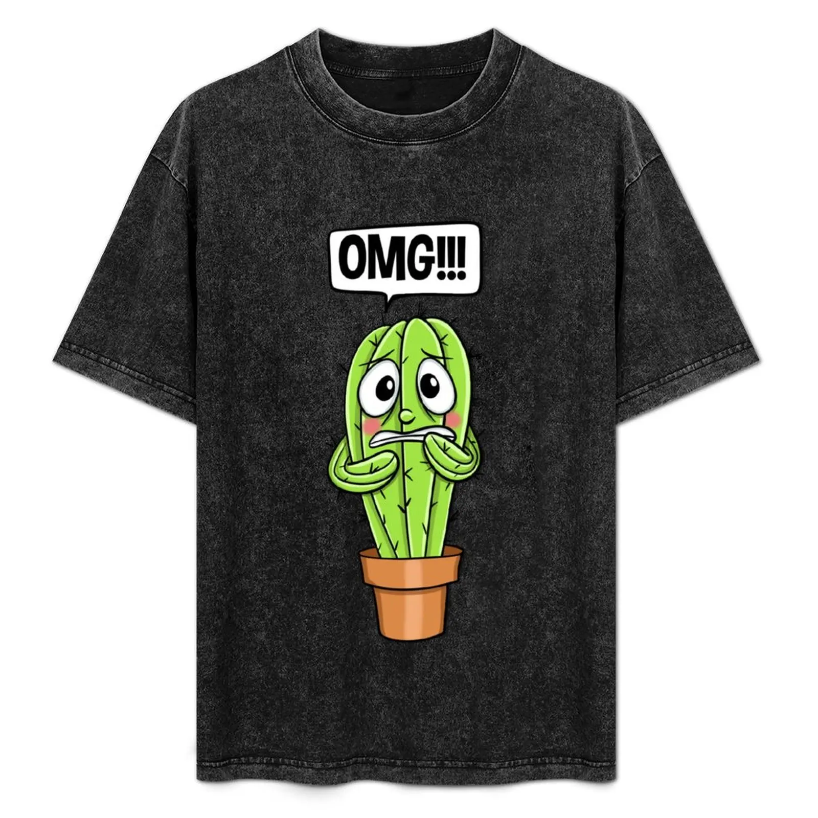 OMG!!!cactus T-Shirt Sports Basic Short Sleeve T-Shirt