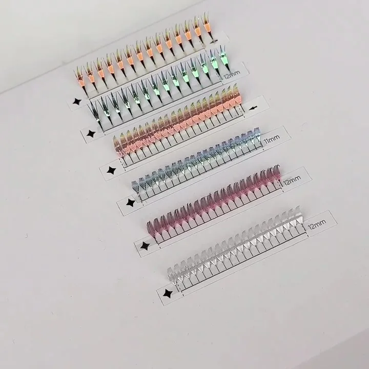 Nowe Rzęsy Anime w Stylu Manga, Piórkowe, Kształt Skrzydeł Komiksowych, Rzęsy z Efektem Skrzydeł, 8-15mm, Rzęsy Spire, Przedłużanie Rzęs 3D, Lekkie Rzęsy, Dostawca Rzęs