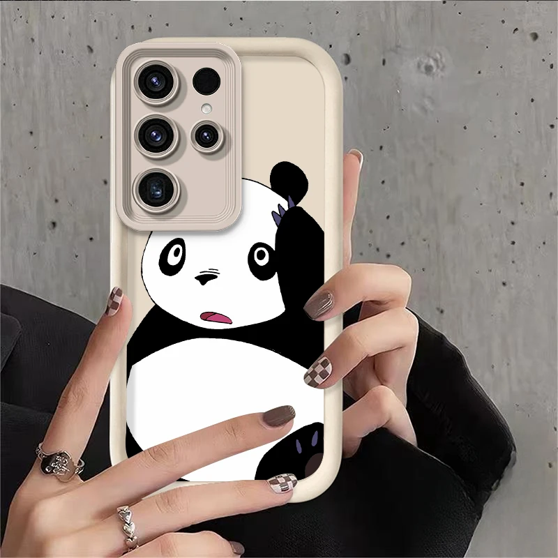 Китайский мягкий чехол Kunfu Panda для Samsung Galaxy A55 A35 A25 A15 A05 A05S 5G A24 A13 A23 A12 A22 A32 A52 A52S A71 A72 A51 4G, чехол