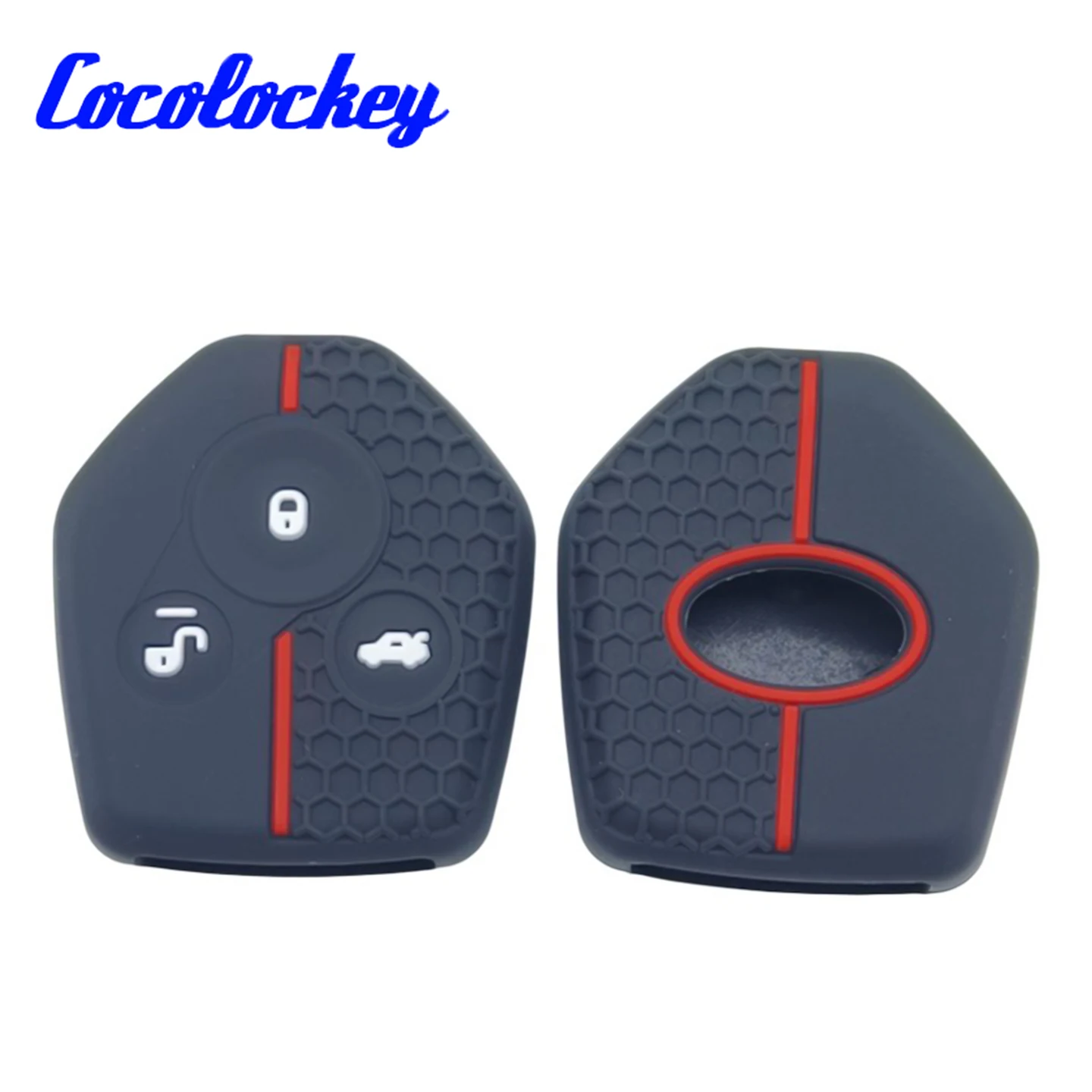 Cocolockey Silicone Remote Key Cover for Subaru Forester Legacy Impreza Outback 3 Button Key Shell Case Fob Protection 2 Pcs/lot