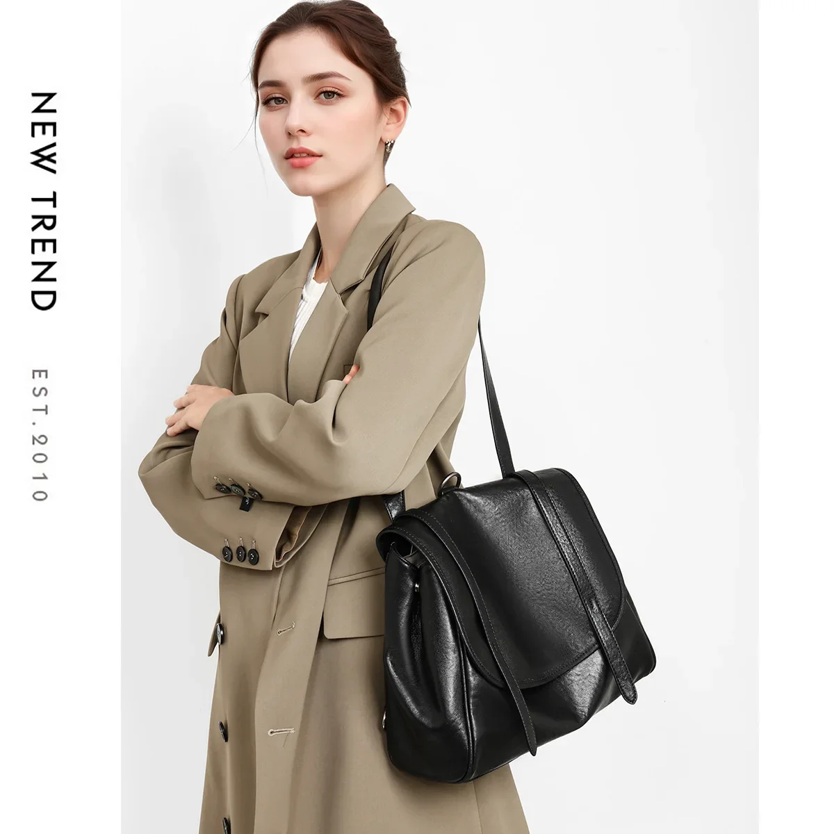100% Genuine Leather Best Superstar Show Diaper Bag Unique Leisure Square Purse For Modern Mum Commuter