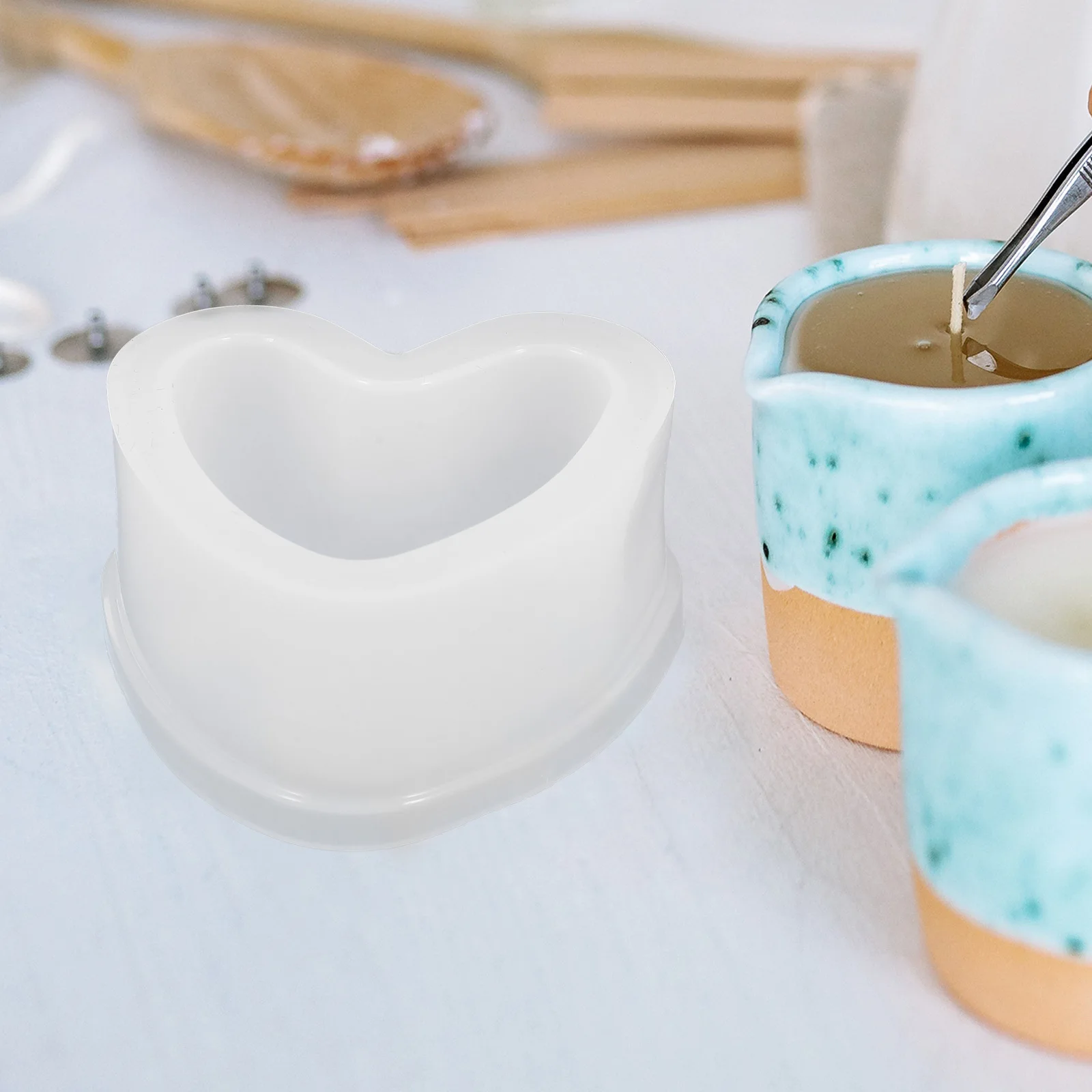 

5Pcs Silicone Jewelry Box Molds Heart Hexagon Square DIY Resin Casting Storage Organizer Trinket Holder Hexagon Molds for Resin