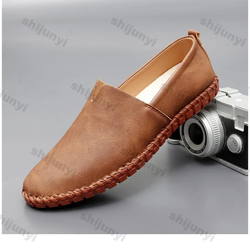 Men Lightweight Leather Shoes  - Suede Loafers Men บทวิจารณ์และราคา