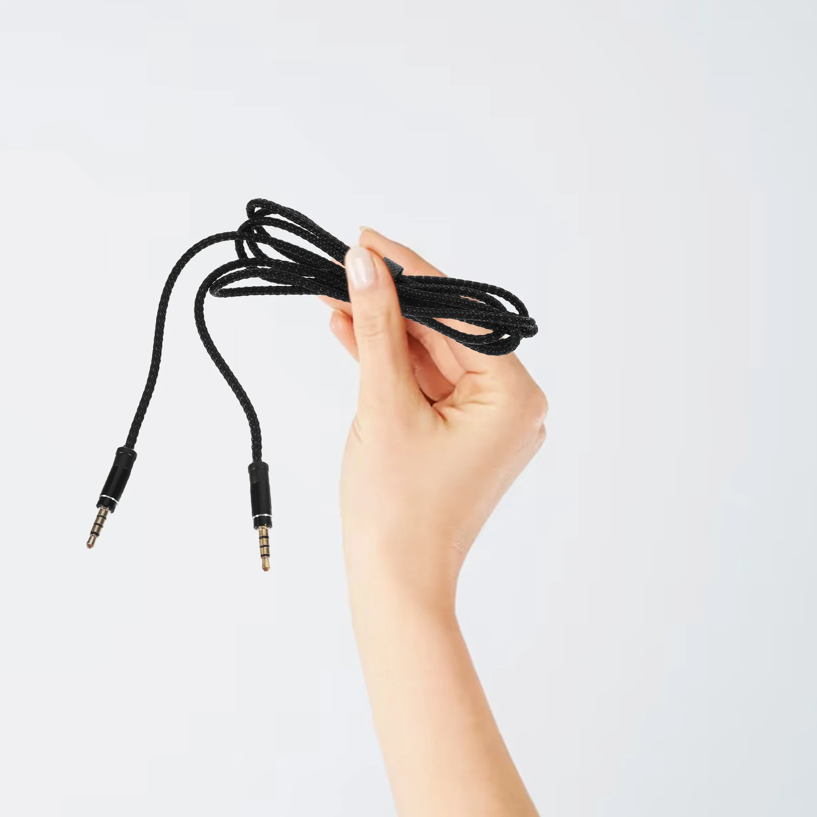 

4 Pcs Audio Line Carrying Extension Cable Auxiliary Braided Male Professional Cord Headset Mic and