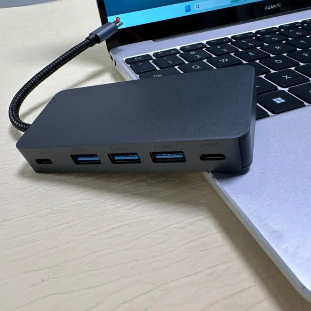 Usb Expansion Hub with 3 0 Technology Efficient 7 in 1 Docking Station High speed Usb3 0 Adapter Hub for Enabling