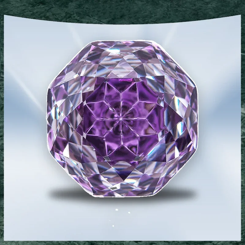 

Hot Sell Cubic Zirconia Special Rose Cut Purple Color Gemstone Bead Wholesale and retail for Diy Advanced Jewelry Rings Earrings