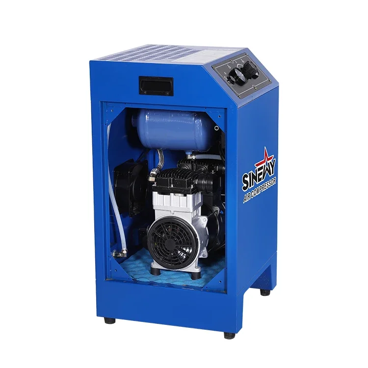 Machine Compresseur A Air 1.5Kw 220V 200L Small Portable Silent den tal Cabinet Oilless Air Compressor Machine