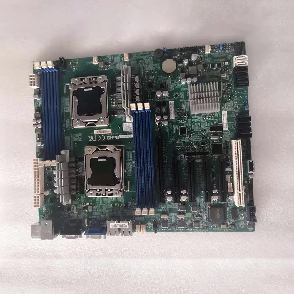 للوحة الأم للخادم Supermicro ثنائية الاتجاه LGA 1356 معالج Intel C602 DDR3 Xeon E5-2400 وE5-2400 v2 تم اختباره بالكامل X9DBL-iF #2