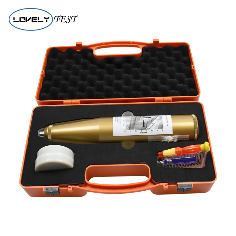 Probador de rebote de hormigón, máquina electrónica de trabajo de medición de compresión de 220V, garantía de 1 año