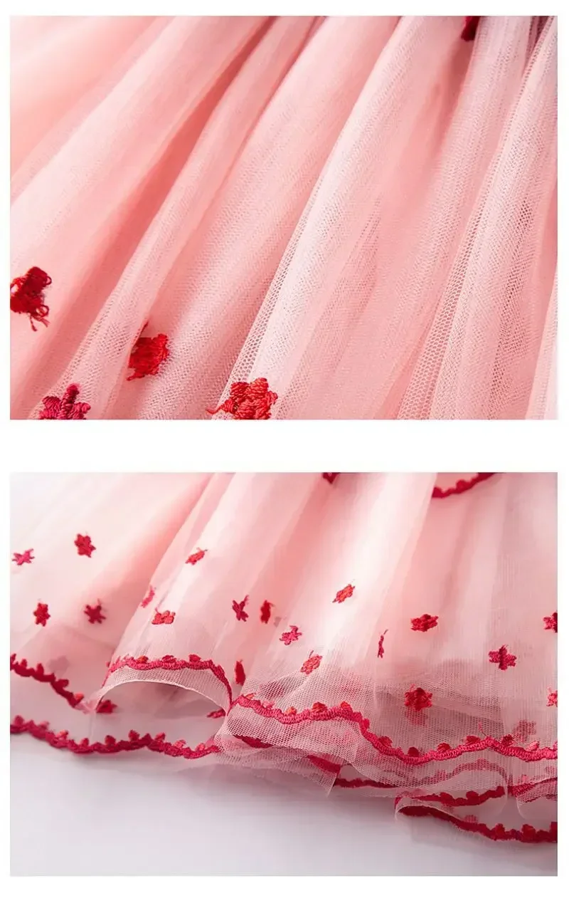 Robe de princesse d'anniversaire pour enfants, robes de photographie pour filles, vêtements de bébé de cent jours, 1 à 4 ans