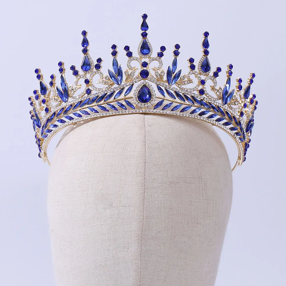 

Элегантная свадебная корона с кристаллами, тиара из сплава для невесты, украшение для волос на церемонию, вечеринку, годовщину, реквизит для фотосессии