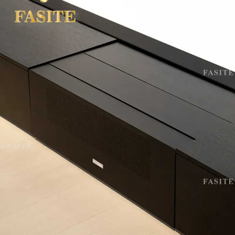 For TV Projector Electric Telescopic Table Italian Minimalist Floor Cabinet Low Ground Rise Curtain Furniture