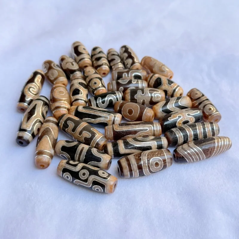 

S925 Inlaid Tibetan Treasure Bottle Turtle shell 3 Eyes Multi Totem Weathered Old Agate Tianzhu Amulet Jewelry Accessories