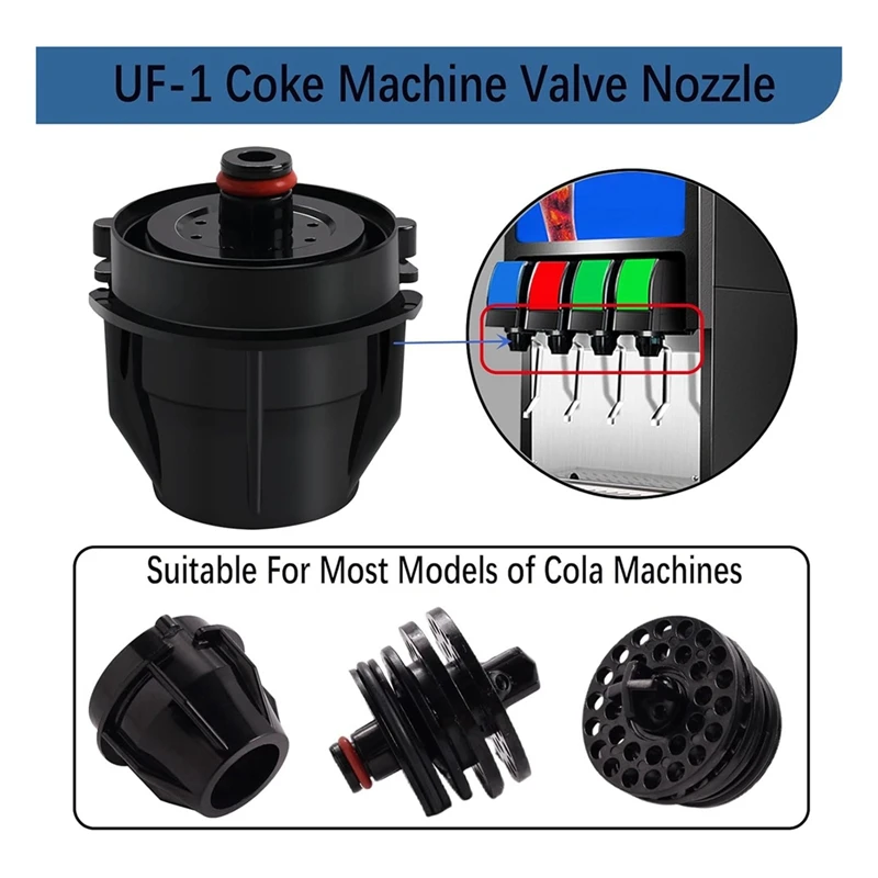 Düse und Diffusor-Baugruppe für UF-1-Coke-Maschine, Soda-Innen-Außenventile, Reparatur oder Austausch