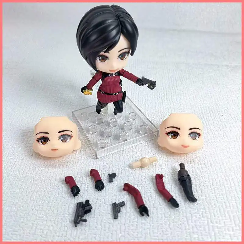 NEW 10CM Evil 4 Ada Wong Nendoroid Action Figure Q Version Collectible Model ToyS Gift view 2