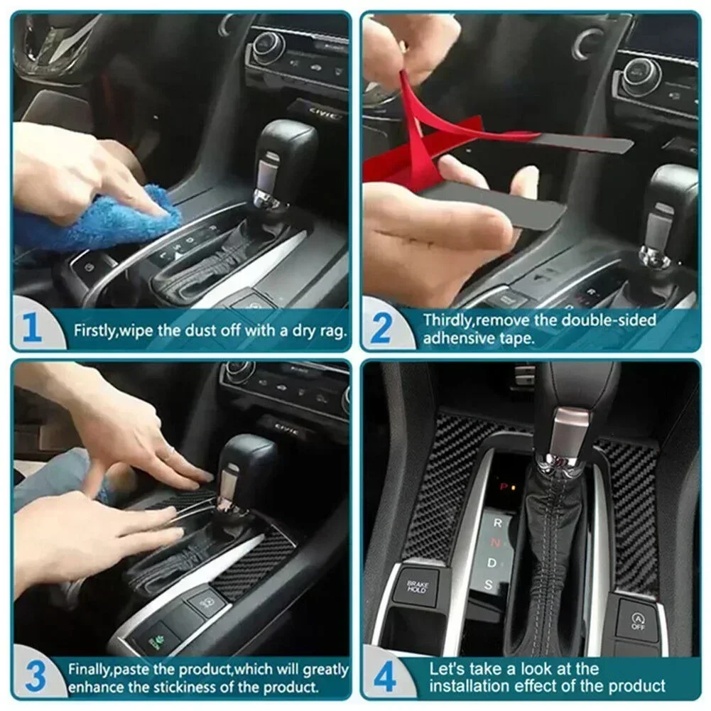Car Real Carbon Fiber Seat Heat Panel Cover Trim Interior Accessory For Toyota 86 BRZ For Scion FR-S 2013 14 15 16 17 18 19 2020