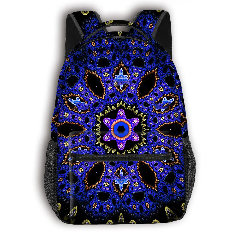 Zaini per notebook con zaino per studenti in stile etnico novità popolare di lusso Zaini da viaggio impermeabili per ragazzi/ragazze con stampa 3D Oxford