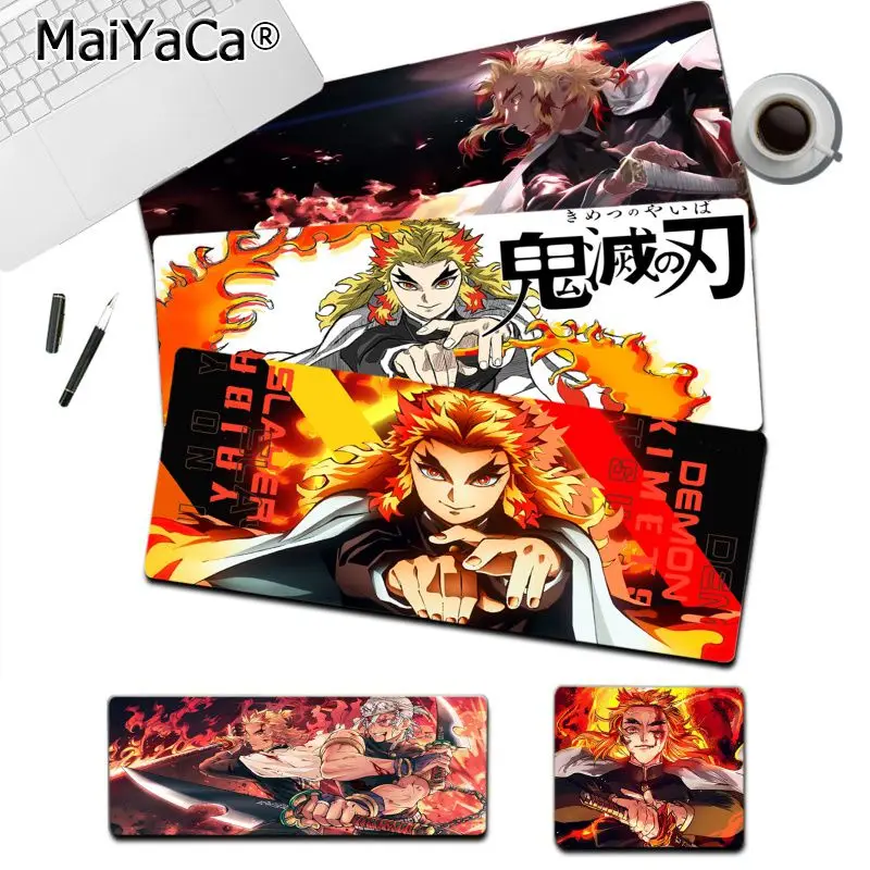 

Demon Slayer Rengoku Kyoujurou Mousepad Boy Pad Laptop Gaming Mice Mousepad Size for Game Keyboard Pad for Gamer