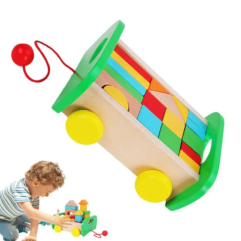 Décennie s en bois Montessori pour enfants, jouets de nuit, voiture, apprentissage alth